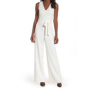 Vince Camuto Tie Front Wide Leg Jumpsuit - Size 4